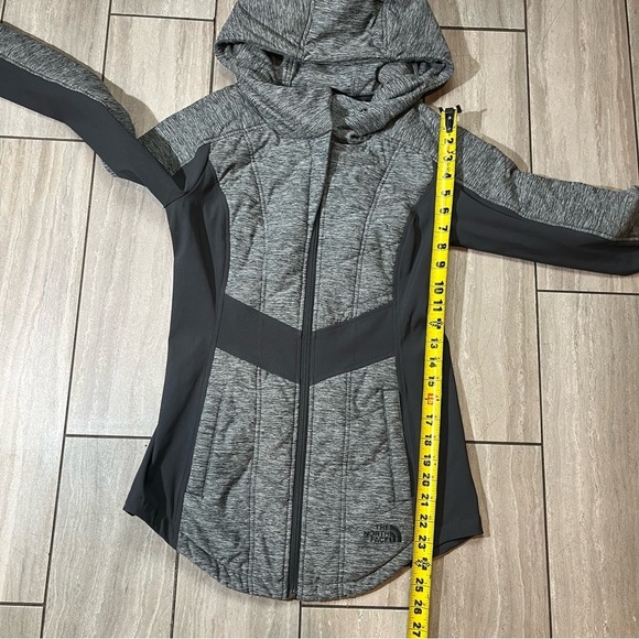 The North Face Pseudio Womens Full Zip Hooded Jacket in Grey and Black Size XS - Picture 6 of 6